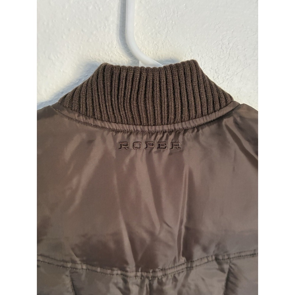 Roper Range Gear Puffer Vest Youth Boy Large Brown Cowboy‎ Rancher Cattleman - Picture 4 of 7